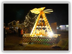 2.12.: Ein schner Anblick in der Weihnachtszeit. Weitere Fotos im Weihnachtspyramiden-Ordner vom 2.12. 