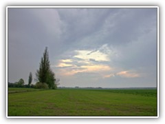 7.5.: Nach dem Schauer lockerte der Himmel auf.