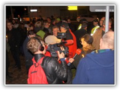25.10.: Das Medieninteresse war gro. Weitere Fotos im Demo-Ordner vom 25.10. 