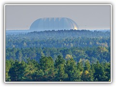 11.10.: Von hier aus kann man bei schnem Wetter sogar die Halle von Tropical Islands sehen. Weitere Fotos im Wandern-Ordner vom 11.10.