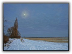 21.1.: ... lie sich auf der gegenber liegenden Seite der Mond blicken.