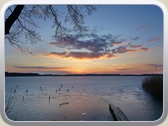 Sonnenuntergang am P�tzer Vordersee.