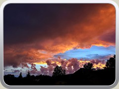 26.7.: Beeindruckende Wolken nach dem Gewitter.