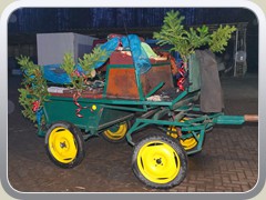 Die weihnachtliche Kutsche wurde wieder toll geschmckt.