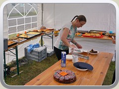 Der Stand vom selbst gebackenen Kuchen