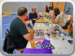 Nebenan konnten die Kinder betreut werden