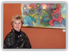 2.2.: Die Malerin Margarete Hohnroth prsentiert ihre Werke im Kniglichen Forsthaus