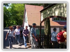 Eingang zum kniglichen Forsthaus, das unser zweitltestes Gebude ist und 1775 erstmals erwhnt wurde.