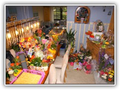 2.7.: Blick auf ein Teil der Geschenke. Weitere Fotos im  Ordner vom 2.7. 