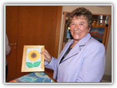 Diese Sonnenblume als n�chstes wurde noch mit Zirkel und Lineal geschaffen.