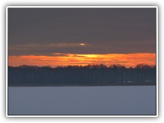 5.1.: Sonnenaufgang und Eisesklte am Ptzer Vordersee