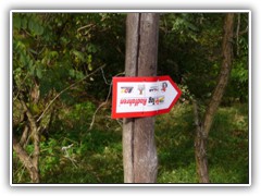 23.10.: Dank der Richtungsschilder war der Weg nicht zu verfehlen
