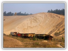 Die berreste der Lorenbahn.