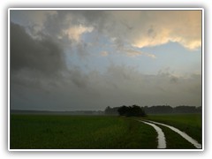 12.5.: Am Horizont nherte sich bereits die nchste Regenfront.