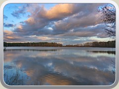 25.3.: Abendstimmung am Ptzer Tonsee.