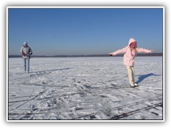 4.2.: Eislaufen auf dem Ptzer Vordersee.