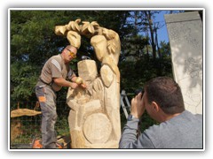 1.9.: MAZ-Redakteur Frank Pechhold h�lt ihn bei der Arbeit fest.